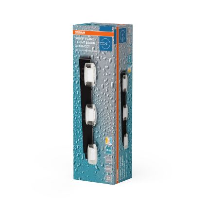Osram - LED vannitoa seinavalgusti ORBIS FLAME 3xLED/5,5W/230V 3000/4000K IP44 must