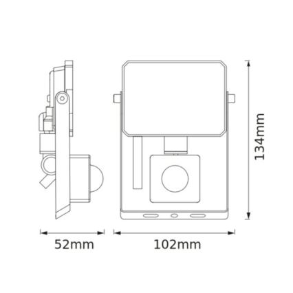 Osram - liikumisanduriga LED-prožektor FLOODLIGHT LED/10W/230V 4000K IP65