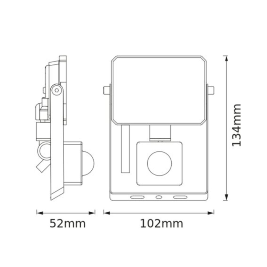 Osram - liikumisanduriga LED-prožektor FLOODLIGHT LED/10W/230V 6500K IP65