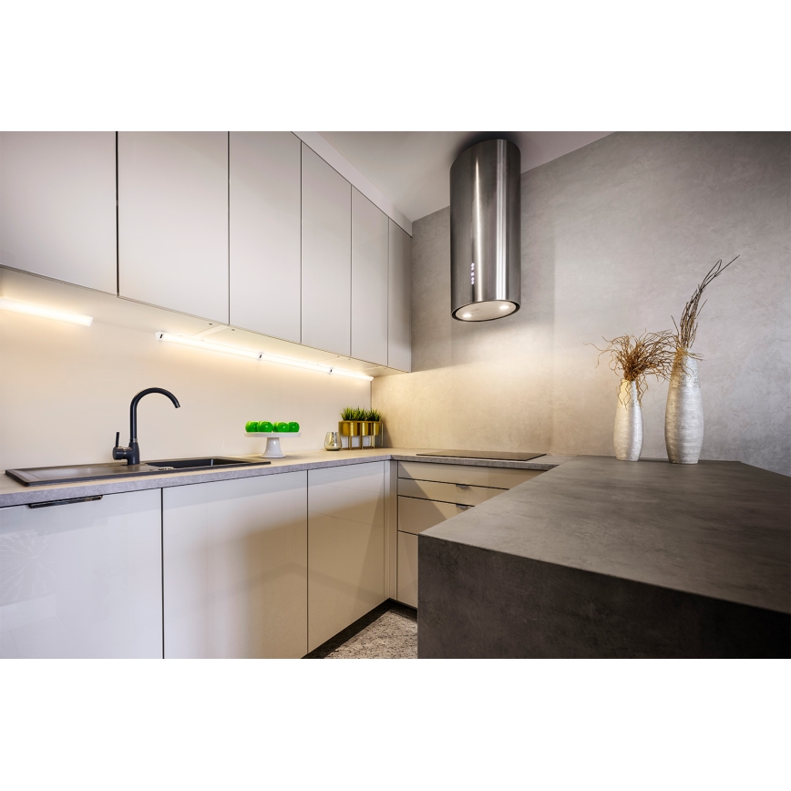 Osram - hämardatav LED-aluskapi valgusti liikumisanduriga LINEAR ANGLE LED/7,5W/230V 3000/4000/6500K 55 cm valge