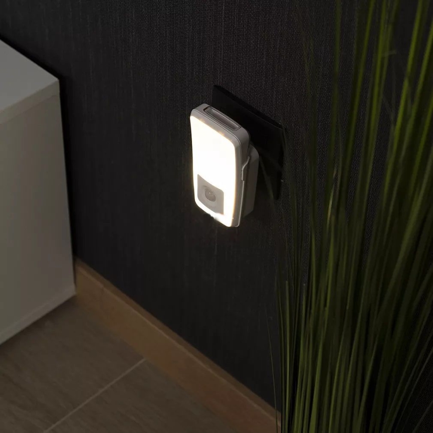 Osram - LUNETTA LED/2W/230V pistikusse paigaldatav öövalgusti sensoriga