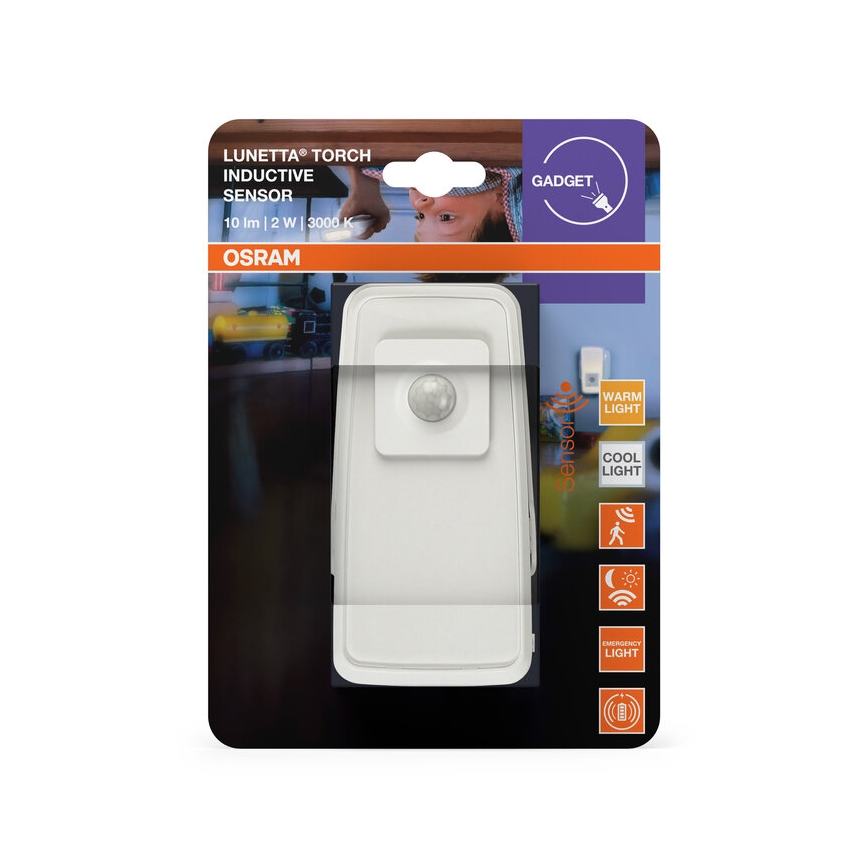 Osram - LUNETTA LED/2W/230V pistikusse paigaldatav öövalgusti sensoriga