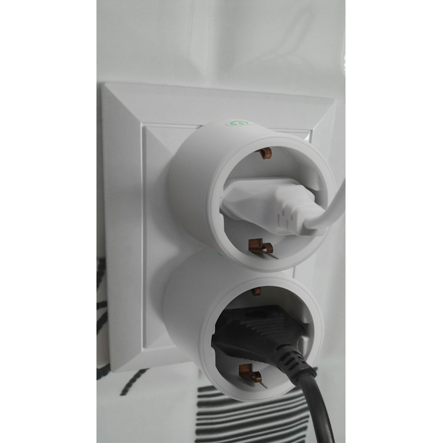 Osram - Nutikas pistikupesa SMART+ MATTER SCHUKO 2300W/230V/10A Wi-Fi valge