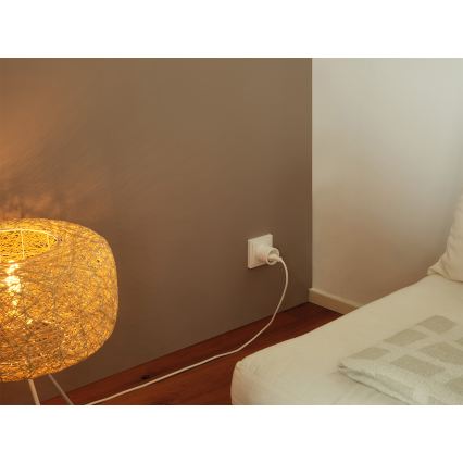 Osram - Nutikas pistikupesa SMART+ MATTER SCHUKO 2300W/230V/10A Wi-Fi valge