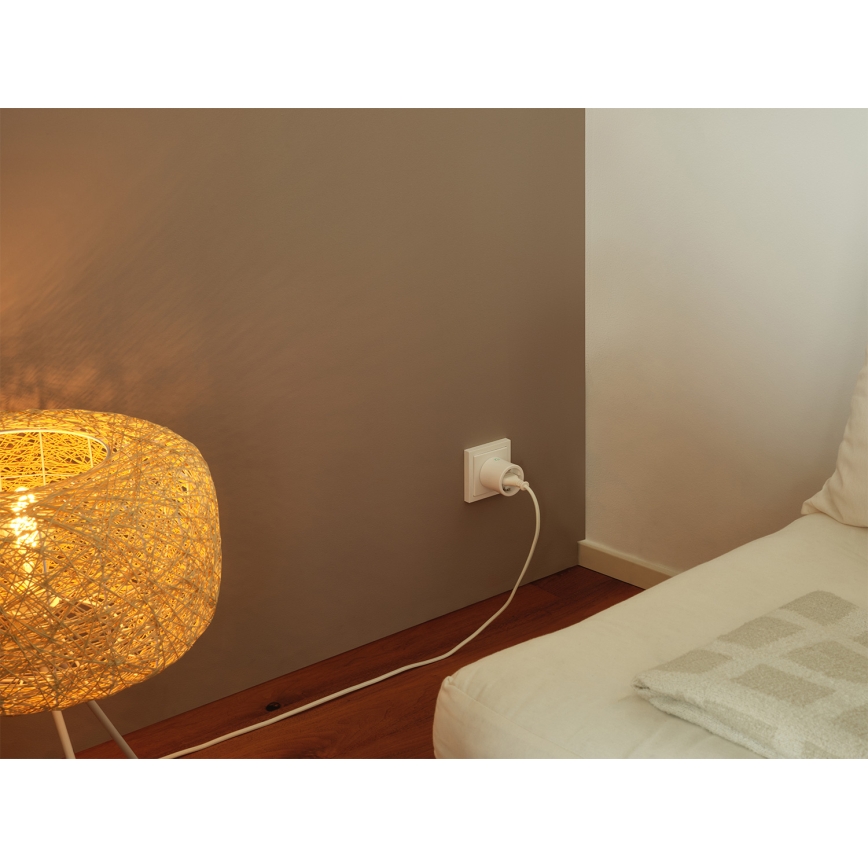 Osram - Nutikas pistikupesa SMART+ MATTER SCHUKO 2300W/230V/10A Wi-Fi valge