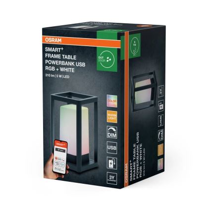 Osram - LED RGBW hämardatav lauavalgusti SMART+ LED/5W/5V 3000K IP44 Wi-Fi