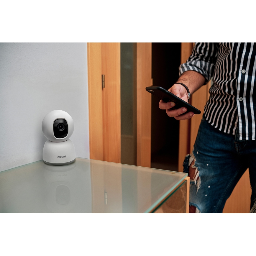 Osram - Nutikas sisekaamera 360° koos 2K anduriga SMART+ 230V Wi-Fi