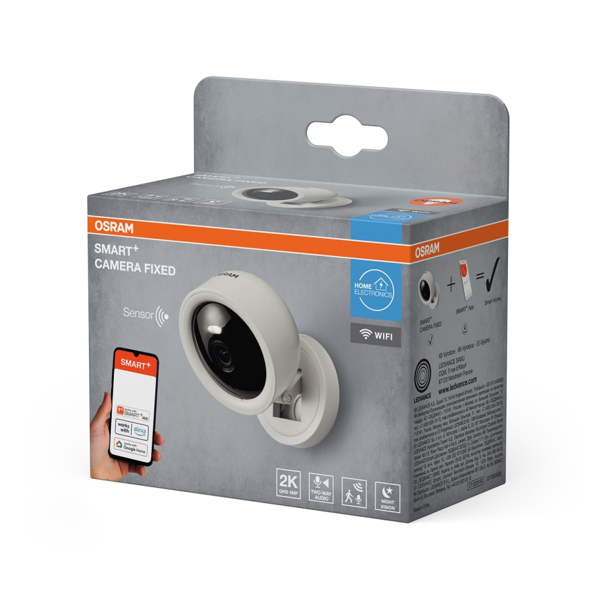Osram - Nutikas sisekamera 2K-anduriga SMART+ 230V Wi-Fi