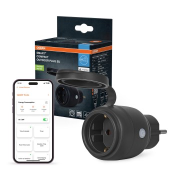 Osram - Nutikas välipistikupesa SMART+ MATTER SCHUKO 3680W/230V/16A IP44 Wi-Fi