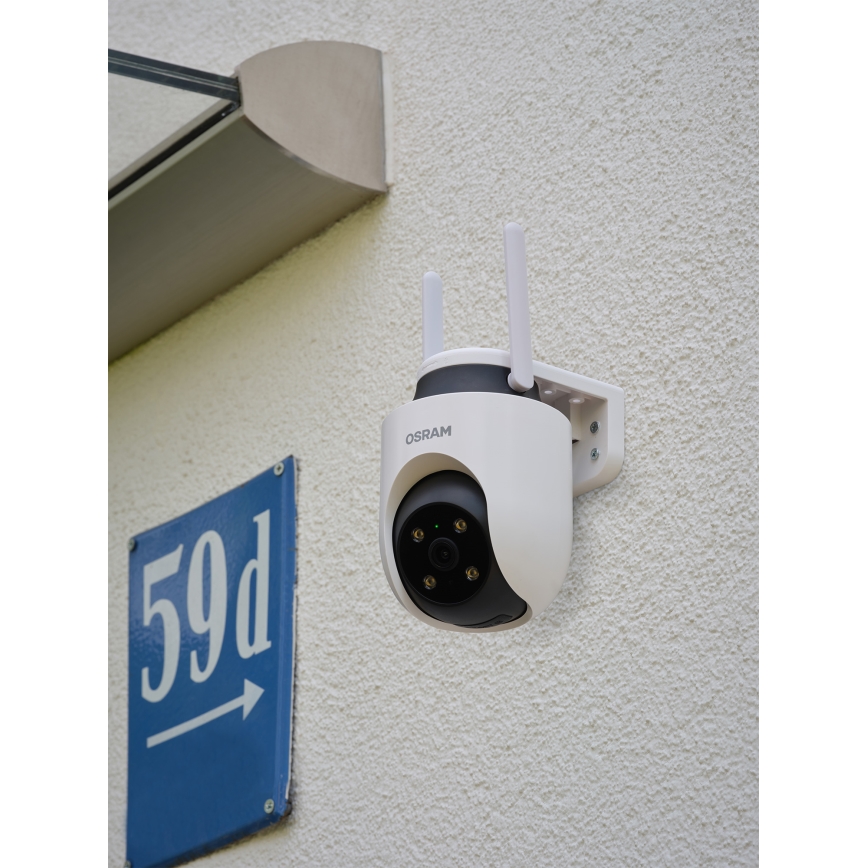 Osram - Nutikas väliskaamera 360° 2K-anduriga SMART+ 230V IP67 Wi-Fi