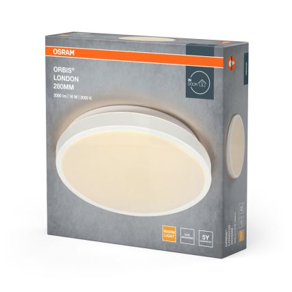 Osram - ORBIS LONDON LED laelamp, 16 W, 230 V, Ø 28 cm, valge