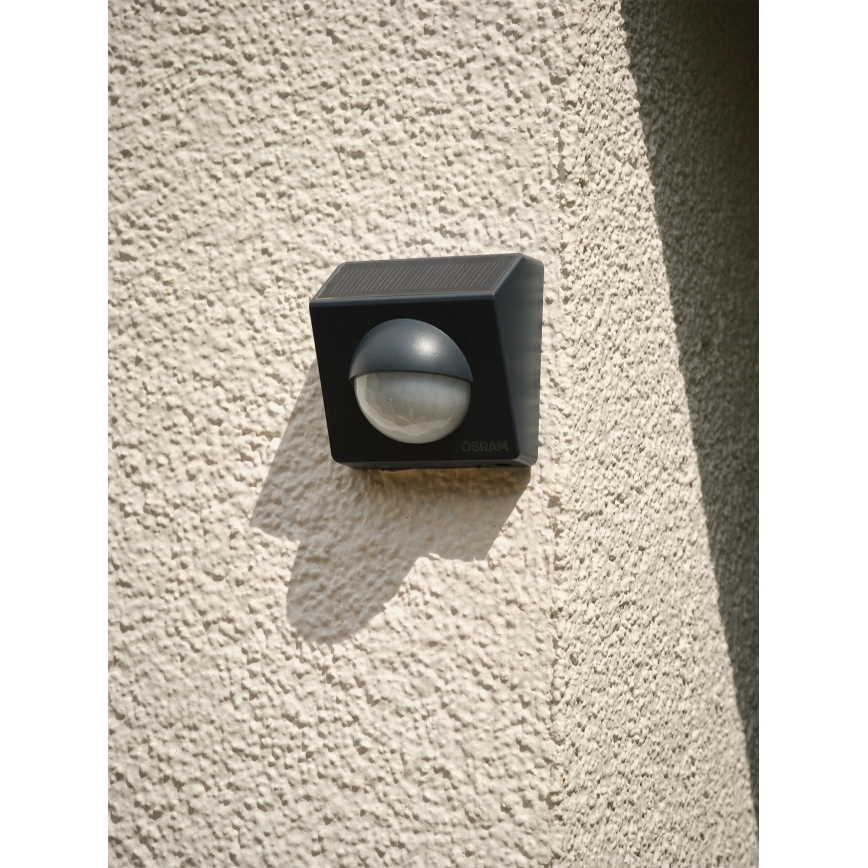 Osram - Päikeseenergial töötav välisliikumisandur SMART+ 3,7V antratsiit IP65 Wi-Fi 800 mAh