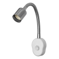 Osram - Painduv seinavalgusti PLUG TUBE FLEX 1xGU10/5W/230V mattkroom/valge