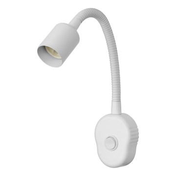 Osram - Painduv seinavalgusti PLUG TUBE FLEX 1xGU10/5W/230V valge