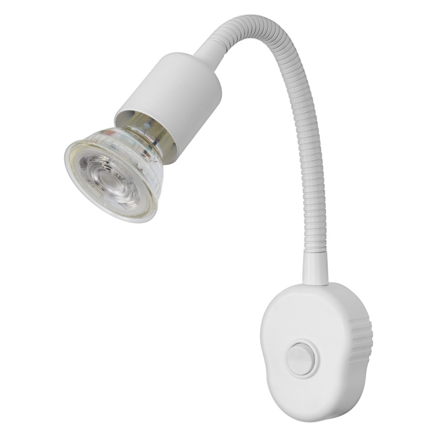 Osram - Painduv seinavalgusti PLUG TUBE FLEX 1xGU10/5W/230V valge