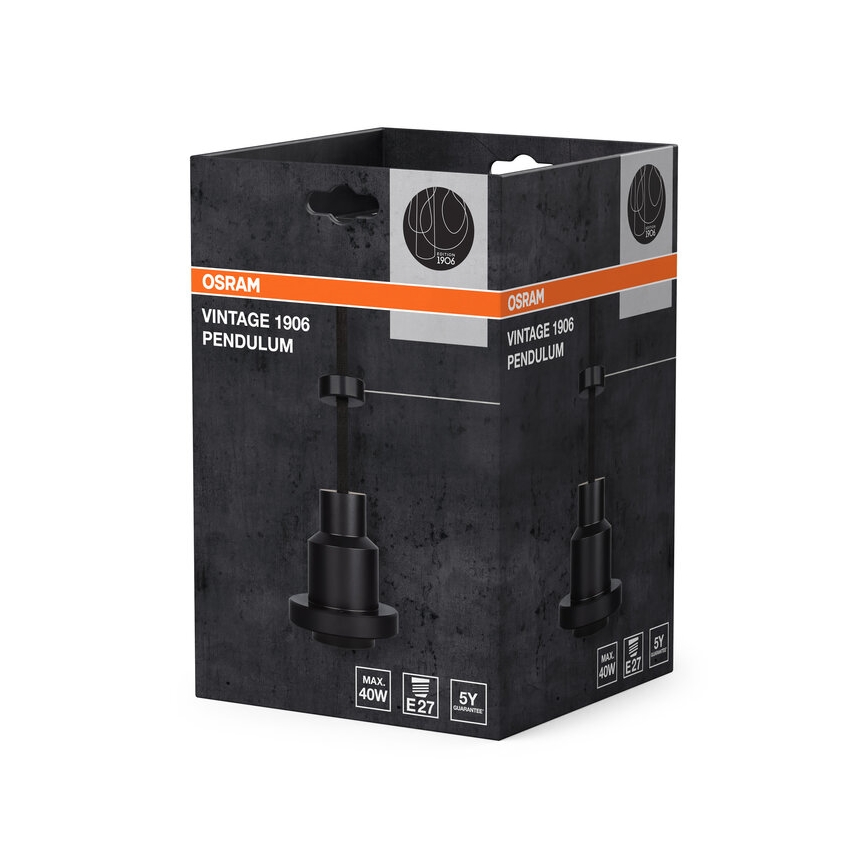 Osram - PENDULUM toitekaabel 1xE27/40W/230V must