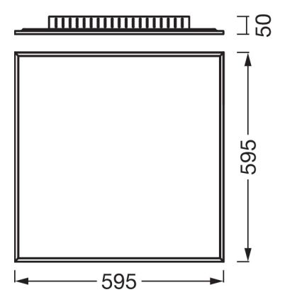 Osram - pinnale paigaldatav PLANON LED-paneel LED/40W/230V 4000K 60x60 cm valge