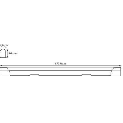 Osram - pinnapealne LED-lineaarvalgusti BATTEN LED/24W/230V 153,4 cm