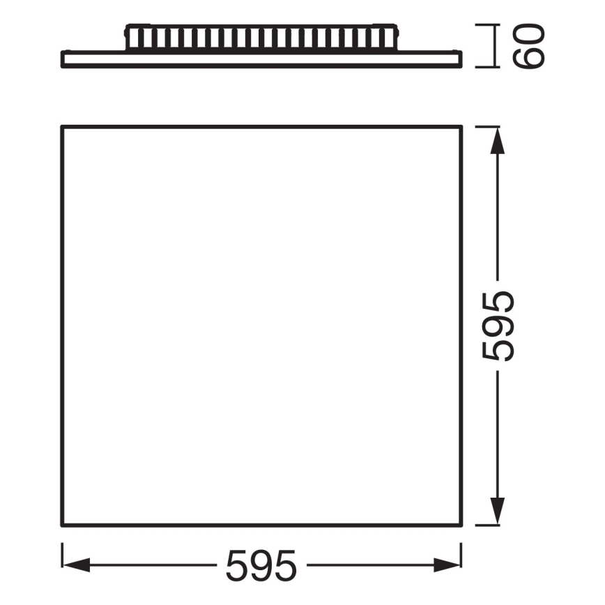 Osram - pinnapealne LED-paneel PLANON LED/40W/230V 3000K 60x60 cm valge