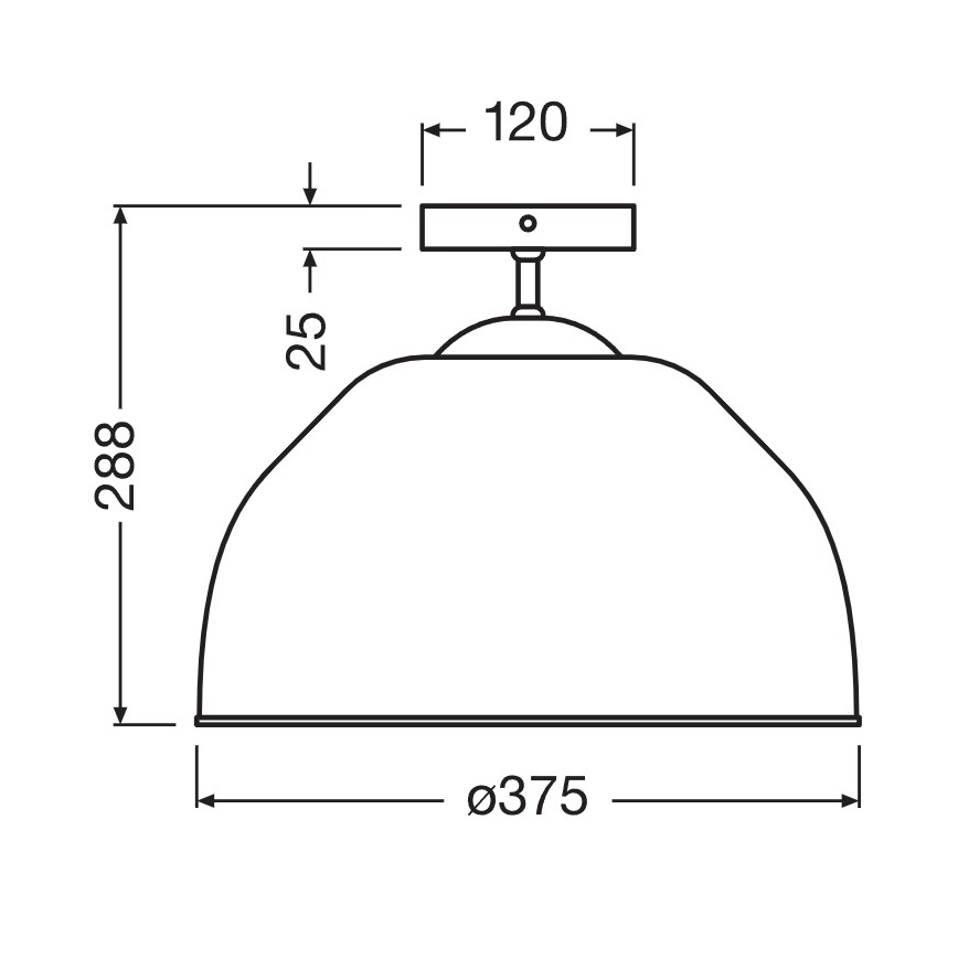 Osram - pinnapealne lühter CAMEL BELL 1xE27/9W/230V läbimõõt 37,5 cm