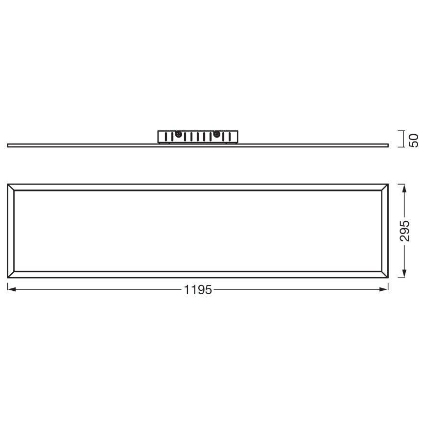Osram - PLANON pinnapealne LED-paneel 40W/230V 4000K 30x120 cm valge