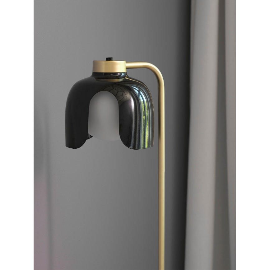 Osram - Põrandalamp DECOR COROLLE 1xE27/15W/230V must/kuldne