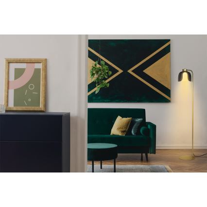 Osram - Põrandalamp DECOR COROLLE 1xE27/15W/230V must/kuldne