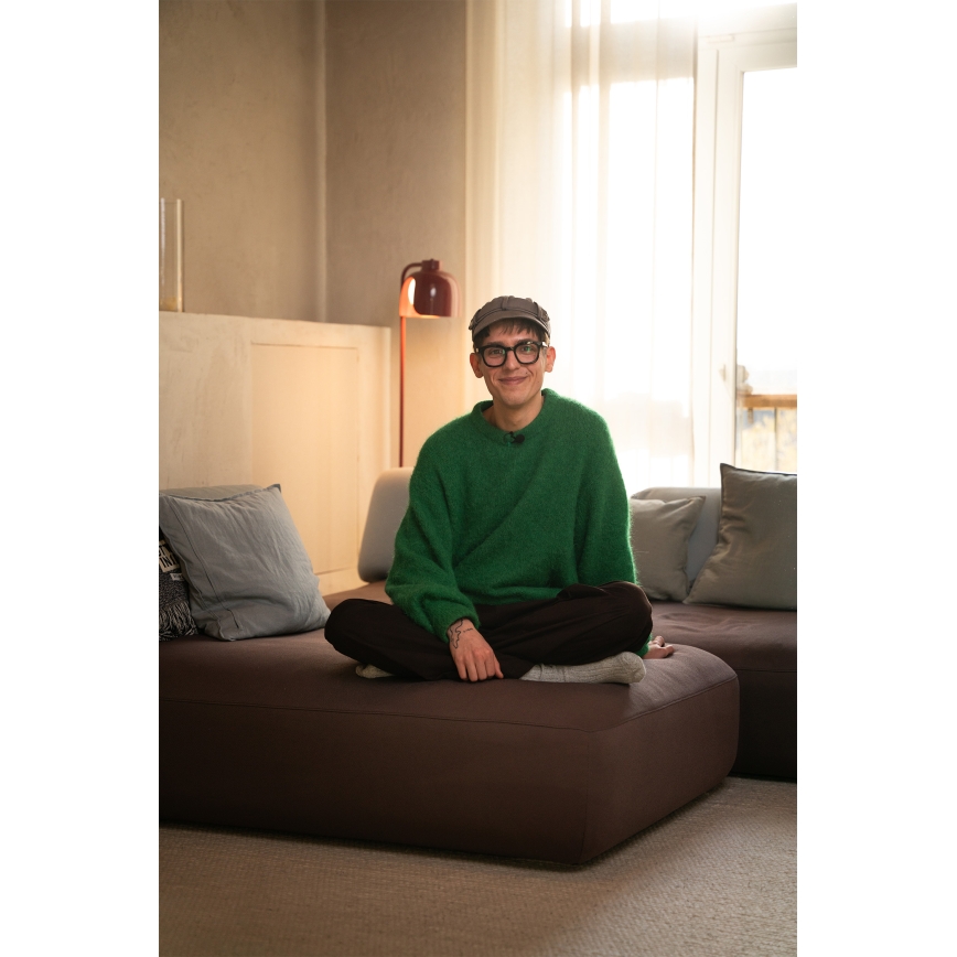 Osram - Põrandalamp DECOR COROLLE 1xE27/15W/230V punane