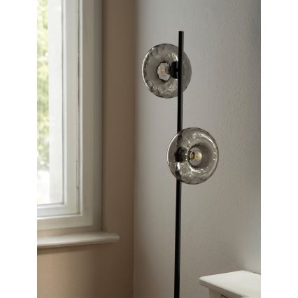 Osram - Põrandalamp DECOR SMOKE 2xE14/12W/230V must/suitsuhall