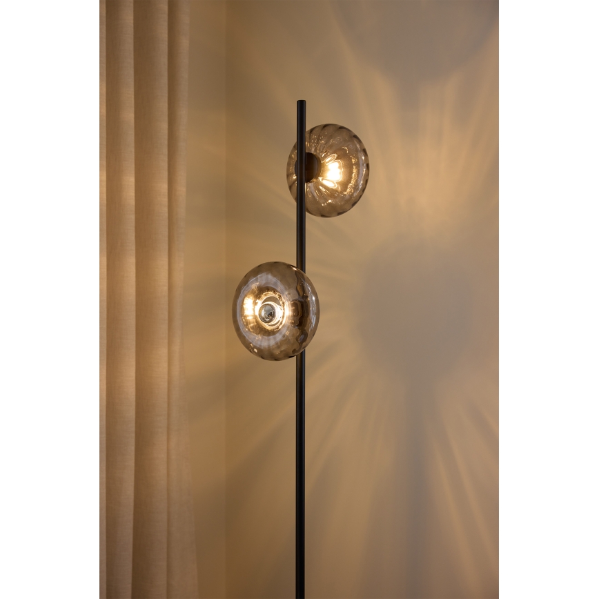 Osram - Põrandalamp DECOR SMOKE 2xE14/12W/230V must/suitsuhall