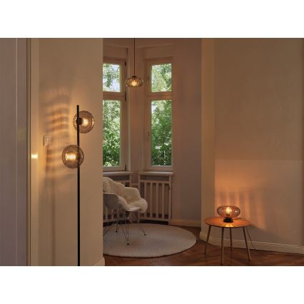 Osram - Põrandalamp DECOR SMOKE 2xE14/12W/230V must/suitsuhall