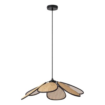 Osram - ripatslamp kaabliga DECOR RATTAN 1xE27/15W/230V läbimõõt 58 cm beež/must