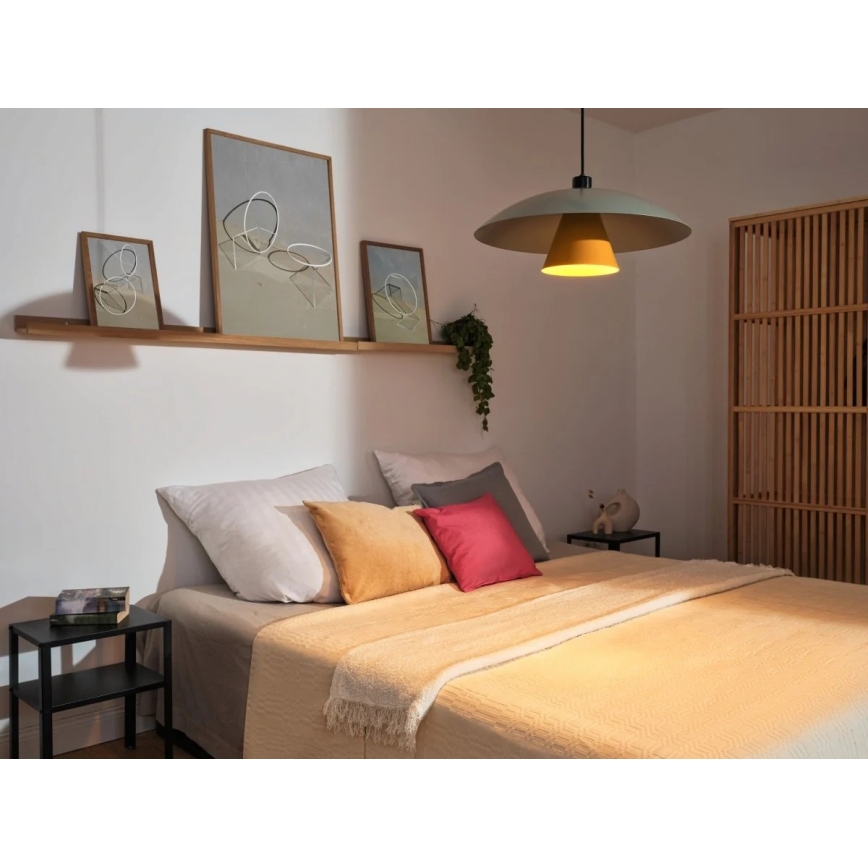 Osram - Ripatsvalgusti kaabliga DECOR FLYING MUSHROOM 1xE27/25W/230V, läbimõõt 50 cm, roheline