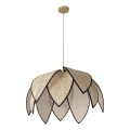 Osram - Ripplamp juhtmega DECOR RATTAN 1xE27/15W/230V läbimõõt 67 cm beež/must