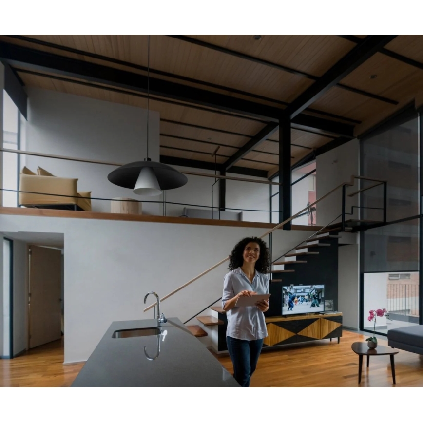 Osram - Ripplamp kaablil DECOR FLYING MUSHROOM 1xE27/25W/230V Ø50 cm must