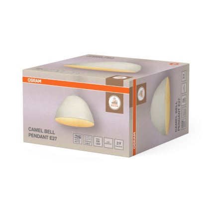 Osram - Rippvalgusti kaabliga CAMEL BELL 1xE27/9W/230V läbimõõt 37,5 cm
