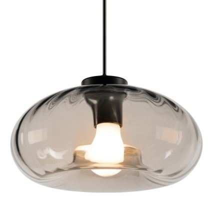 Osram - Rippvalgusti kaabliga DECOR SMOKE 1xE27/12W/230V läbimõõduga 28 cm must/suitsuhall