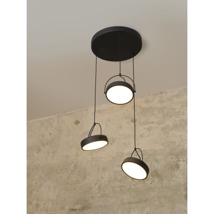 Osram - riputuskaabliga LED-rippvalgusti DECOR PUCK 3xLED/12W/230V CRI 90 must