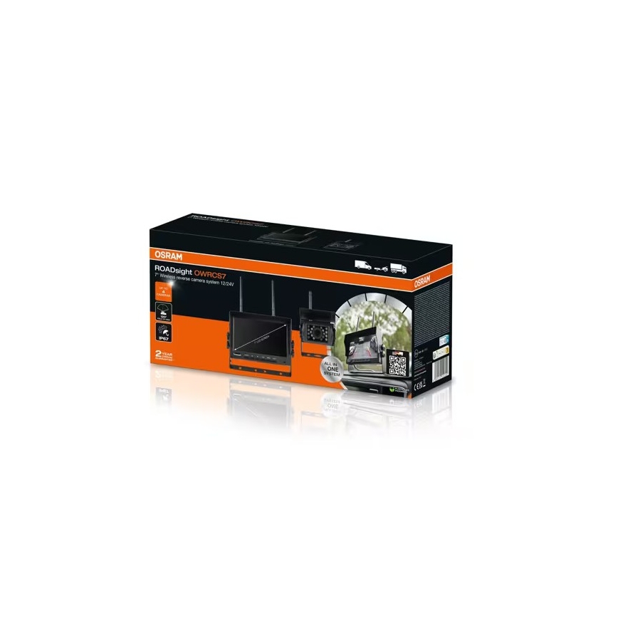 Osram - ROADSIGHT OWRCS7 tagurduskaamera Full HD 1080p 12/24V IP67