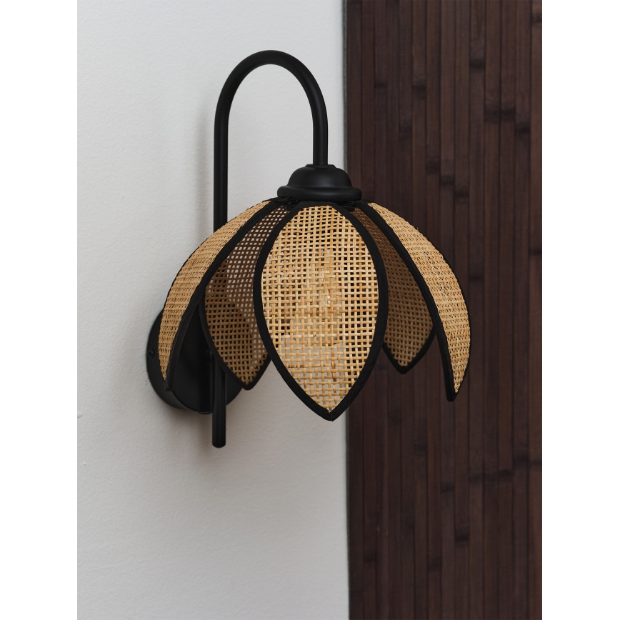 Osram - Seinalamp DECOR RATTAN 1xE27/15W/230V beež/must