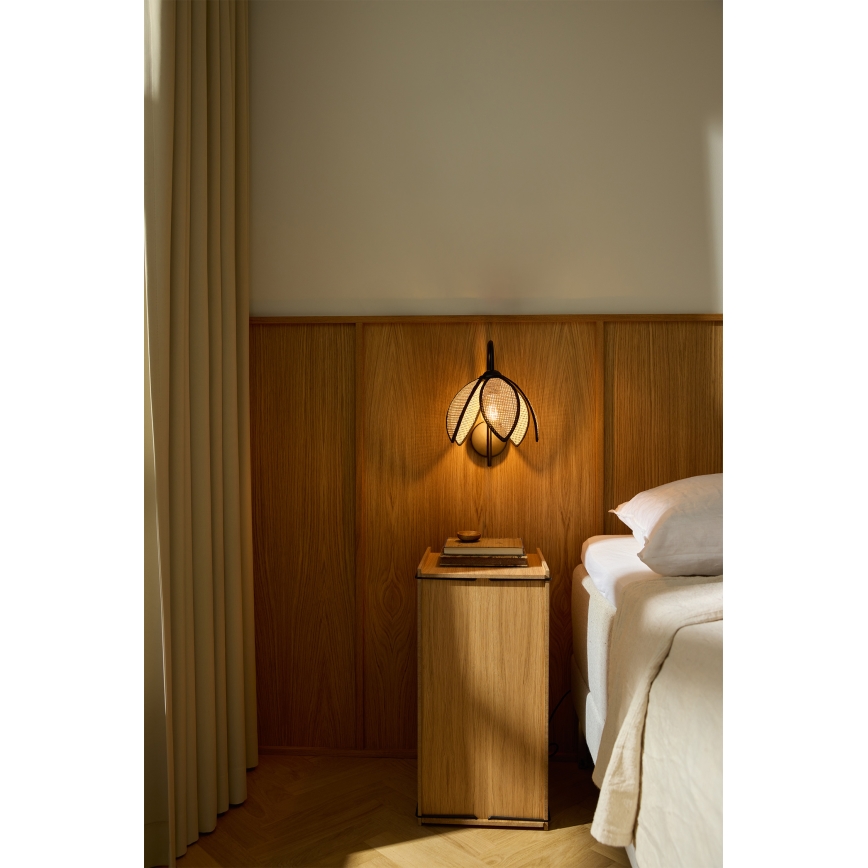 Osram - Seinalamp DECOR RATTAN 1xE27/15W/230V beež/must