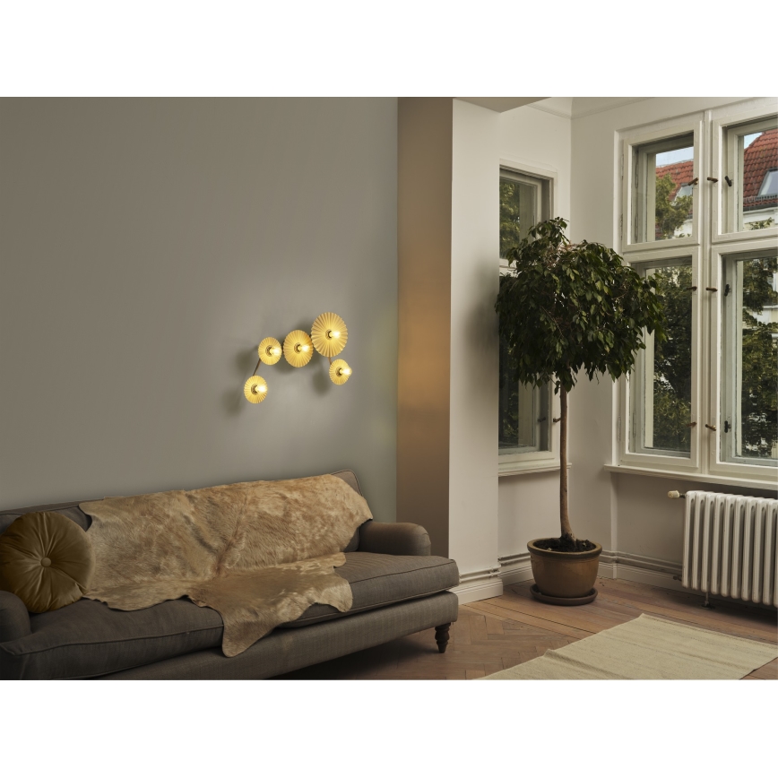 Osram - Seinavalgusti PLISSEE 5xE27/15W/230V kreemjas