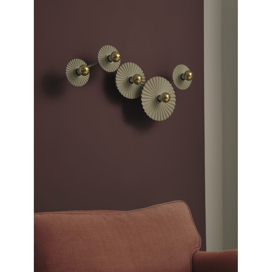 Osram - Seinavalgusti PLISSEE 5xE27/15W/230V kreemjas
