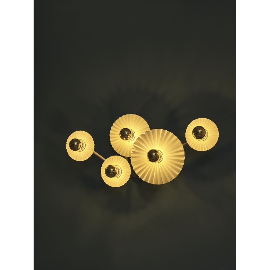 Osram - Seinavalgusti PLISSEE 5xE27/15W/230V kreemjas