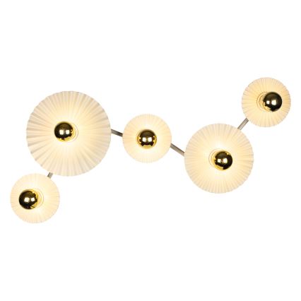 Osram - Seinavalgusti PLISSEE 5xE27/15W/230V kreemjas