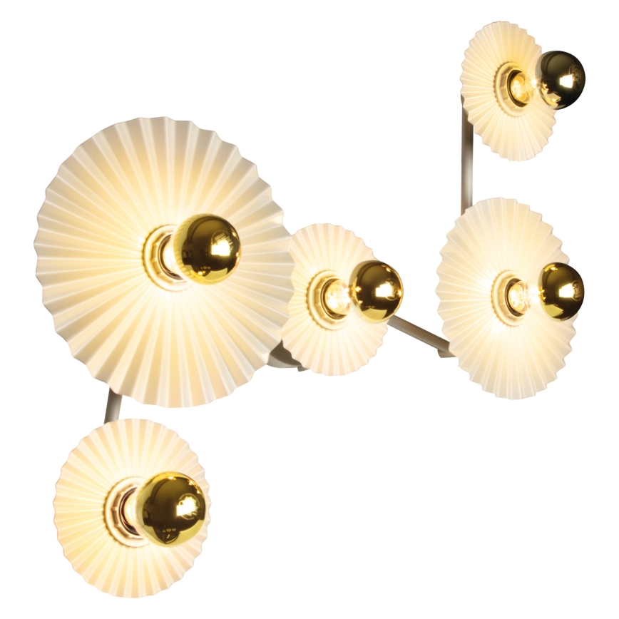 Osram - Seinavalgusti PLISSEE 5xE27/15W/230V kreemjas