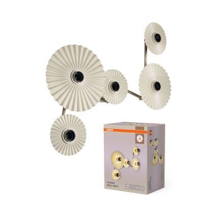 Osram - Seinavalgusti PLISSEE 5xE27/15W/230V kreemjas