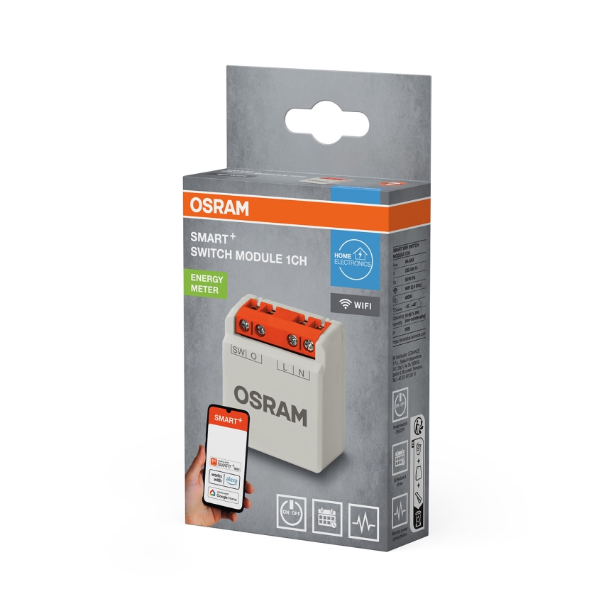 Osram - SMART+ 230V Wi-Fi ühenupuline lüliti moodul