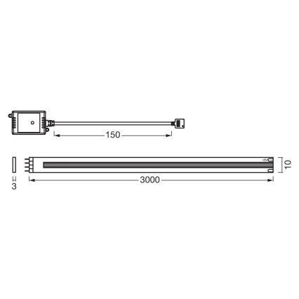 Osram - SMART+ COB hämardatav LED-riba 3m LED/14W/230V 2700-6500K Wi-Fi