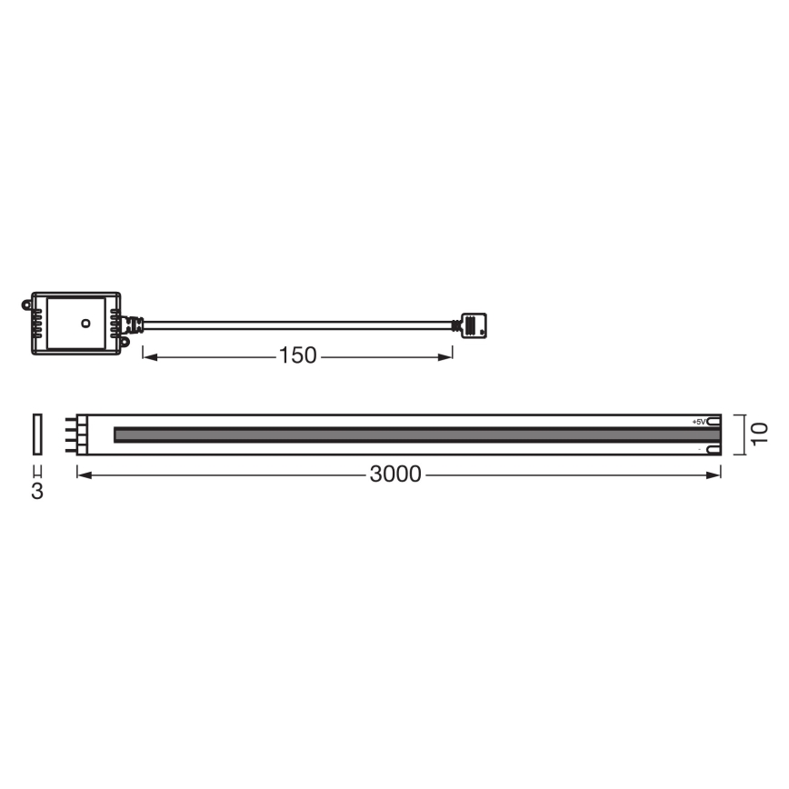 Osram - SMART+ COB hämardatav LED-riba 3m LED/14W/230V 2700-6500K Wi-Fi